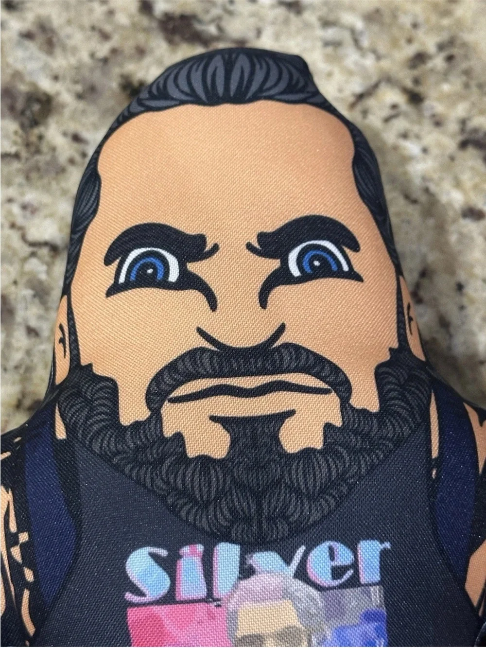 WWE Silver Fox Plush Figure - Blue, Black, Gray, White